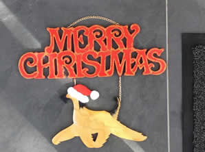 Afghan Hound Merry Xmas